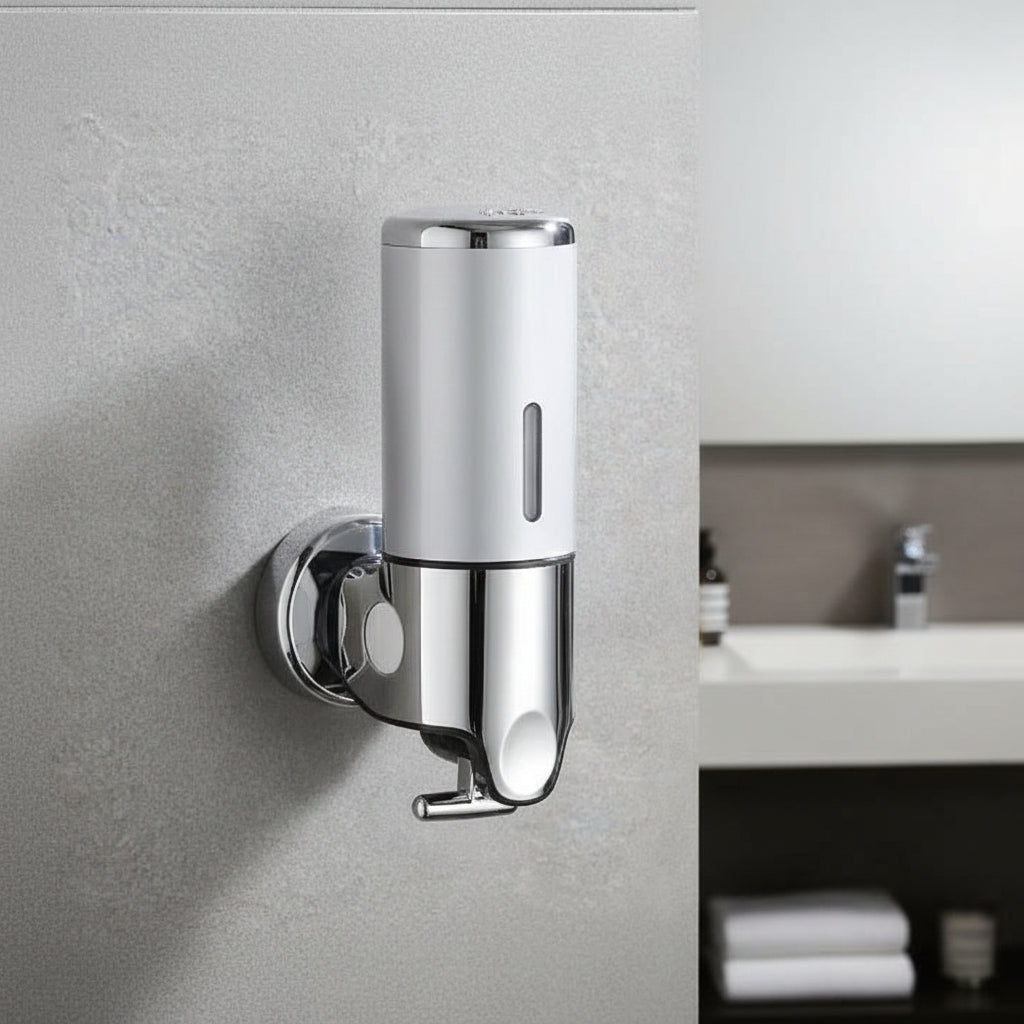 Dispenser de Sabonete de Parede LUXSOAP com Design Elegante e Moderno para Casas de Banho