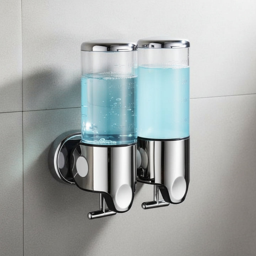 Dispenser de Sabonete de Parede LUXSOAP com Design Elegante e Moderno para Casas de Banho