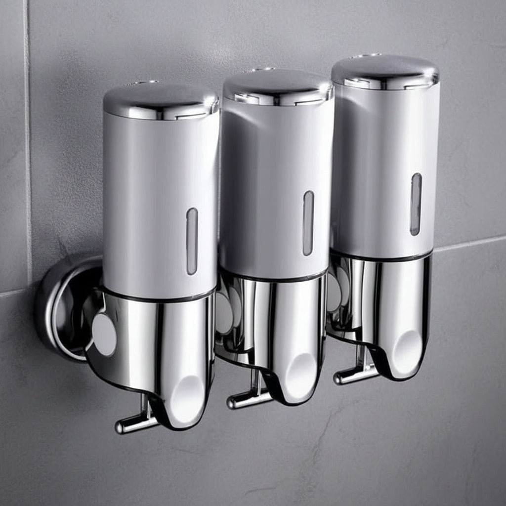 Dispenser de Sabonete de Parede LUXSOAP com Design Elegante e Moderno para Casas de Banho