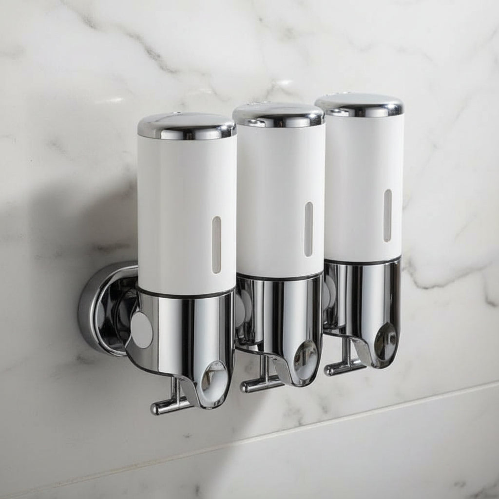 Dispenser de Sabonete de Parede LUXSOAP com Design Elegante e Moderno para Casas de Banho