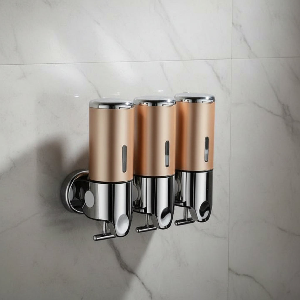 Dispenser de Sabonete de Parede LUXSOAP com Design Elegante e Moderno para Casas de Banho
