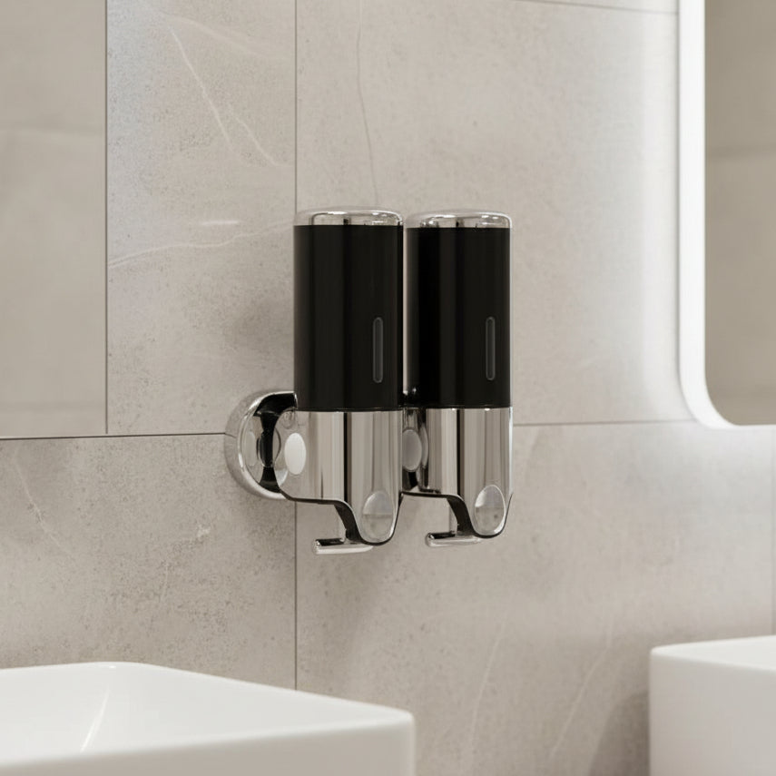 Dispenser de Sabonete de Parede LUXSOAP com Design Elegante e Moderno para Casas de Banho