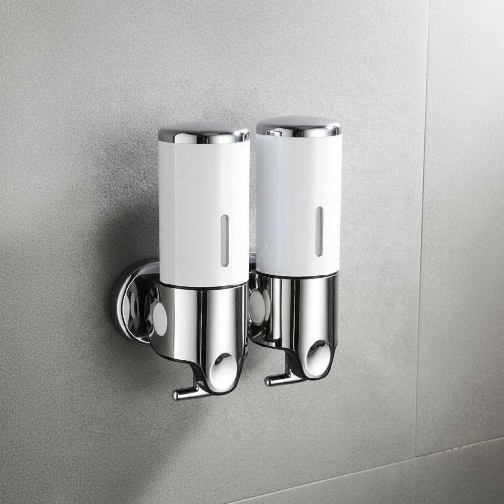 Dispenser de Sabonete de Parede LUXSOAP com Design Elegante e Moderno para Casas de Banho