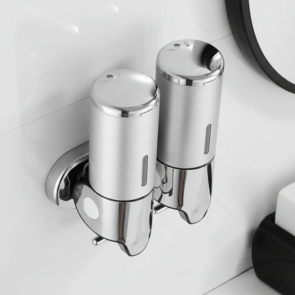 Dispenser de Sabonete de Parede LUXSOAP com Design Elegante e Moderno para Casas de Banho