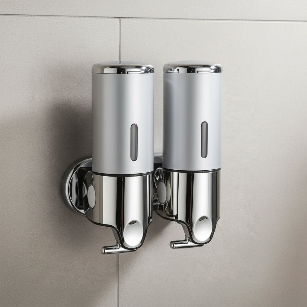 Dispenser de Sabonete de Parede LUXSOAP com Design Elegante e Moderno para Casas de Banho