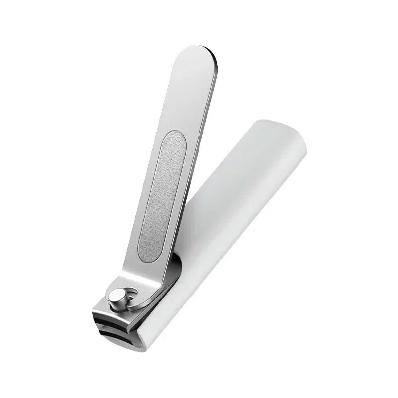 NailShield Kompakter Nagelknipser mit Spritzschutz und integriertem Feilen für den Heimgebrauch