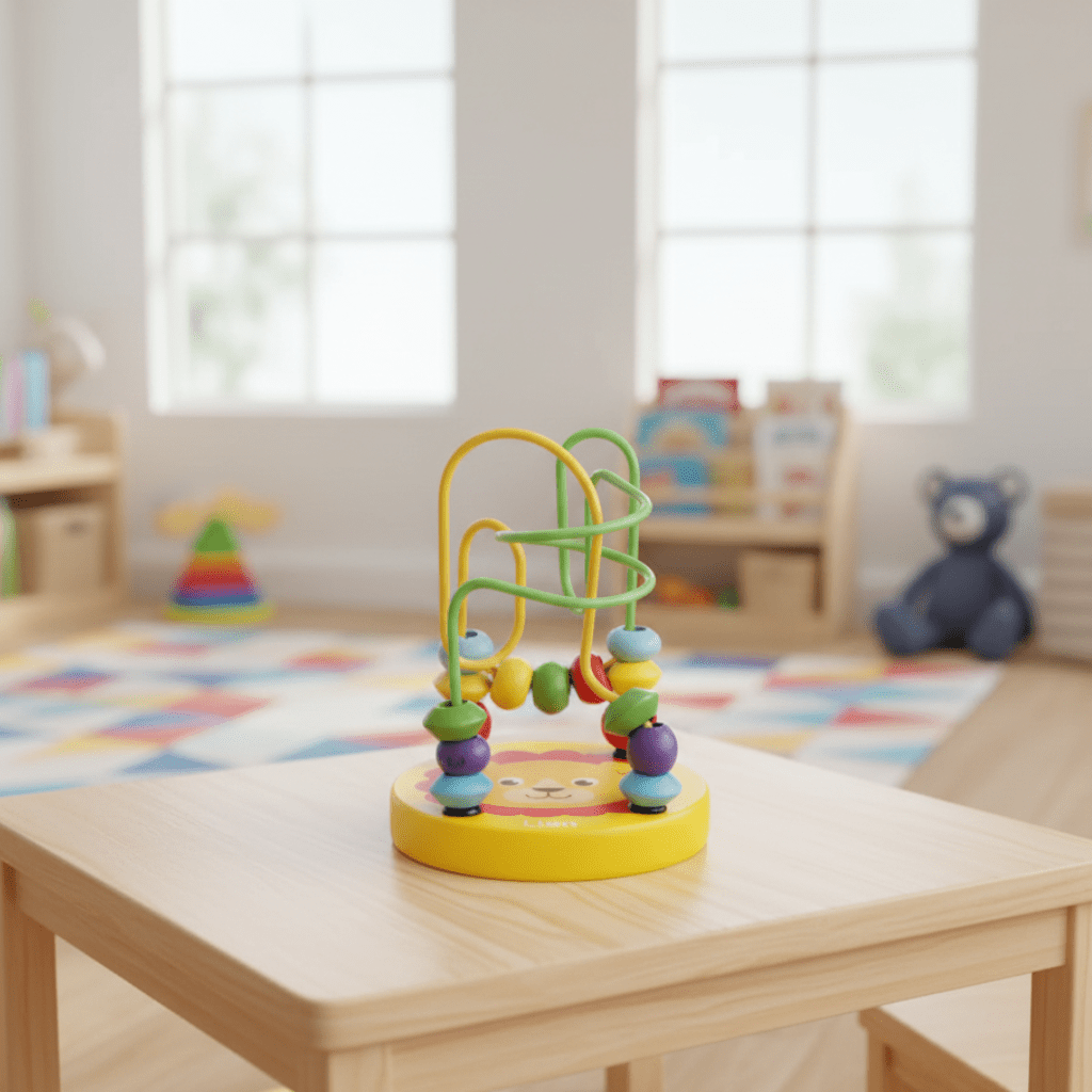 Montaña Rusa Compacta de Cuentas de Madera Tiny Trails para Juego Inspirado en Montessori