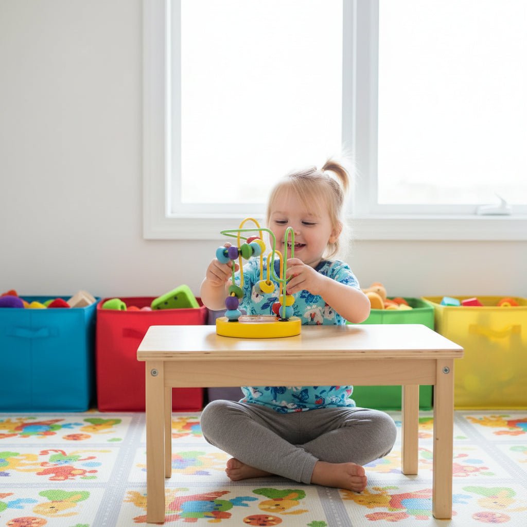 Montaña Rusa Compacta de Cuentas de Madera Tiny Trails para Juego Inspirado en Montessori