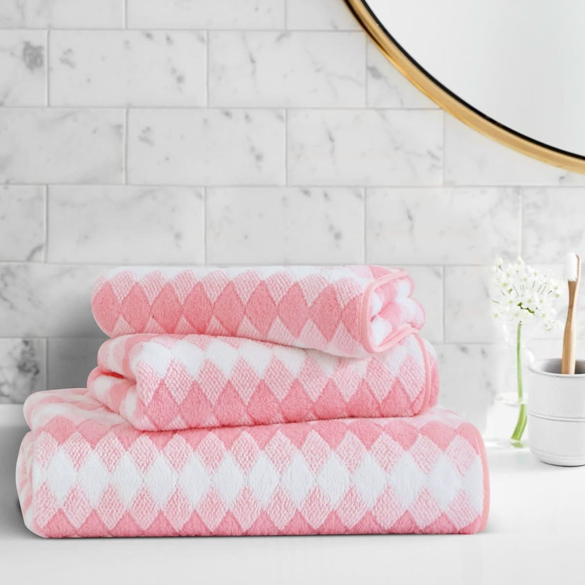 Toallas AzureWave ultra suaves, altamente absorbentes, de algodón de secado rápido para spa en casa