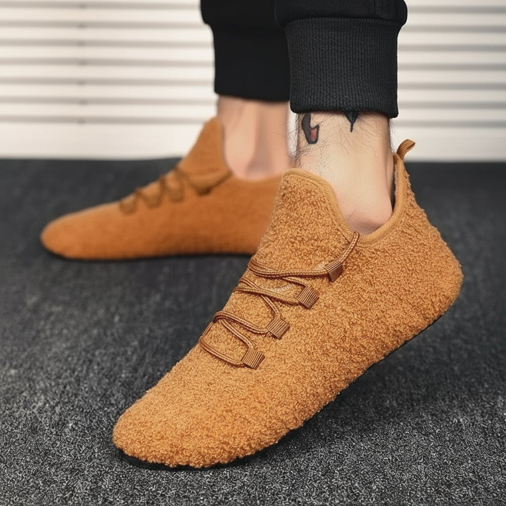 CozyStride Lightweight Cotton Slippers With Laces For Home And Outdoors