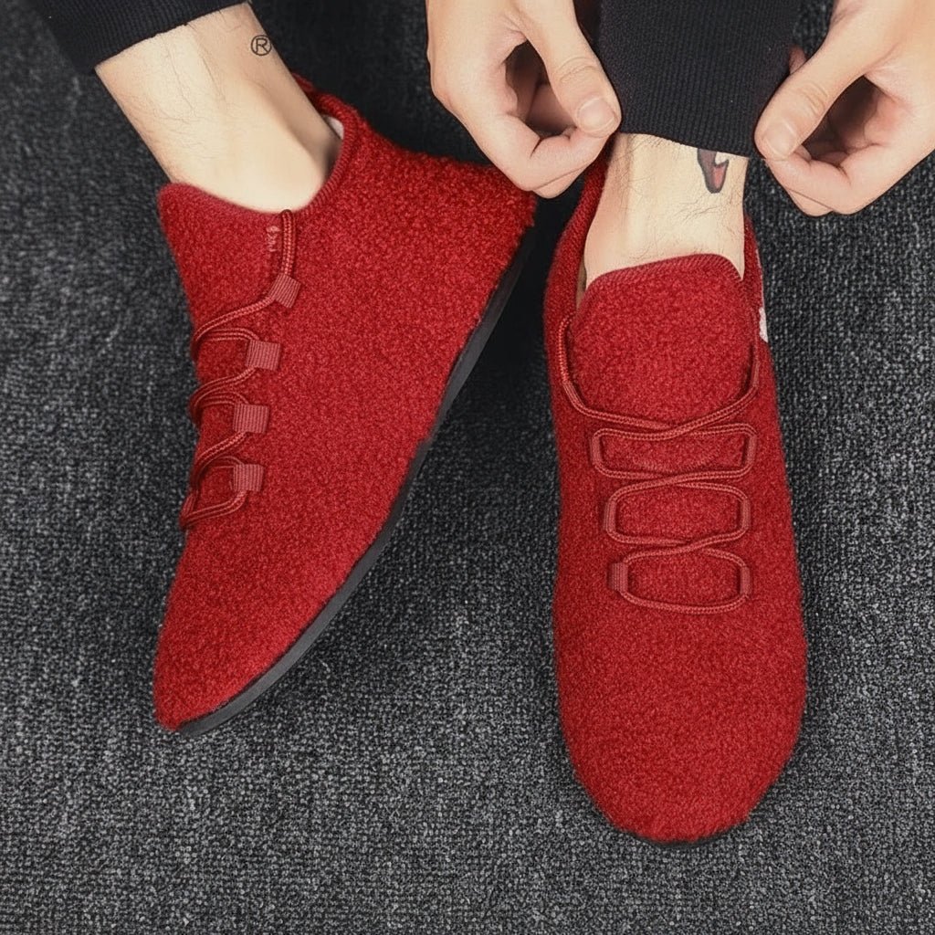 CozyStride Lightweight Cotton Slippers With Laces For Home And Outdoors