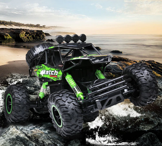 Fjernstyret Bil 4x4 Rock Crawler Monster Truck