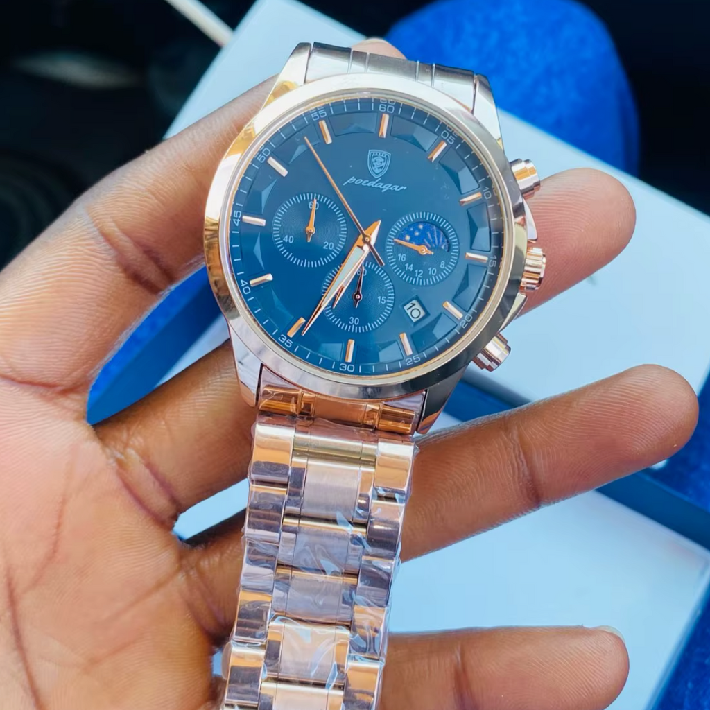 Imperial Quartz Chronograph Watch With Luminous Hands Water Resistant