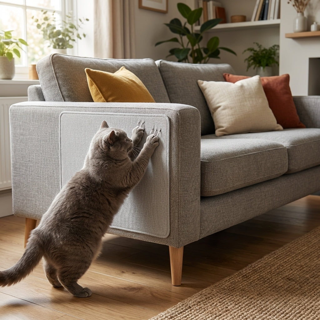 Cat Scratch Guard skreddersydd stoffmøbelbeskytter 4mm matte