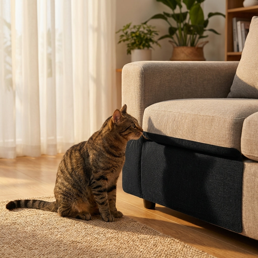 Cat Scratch Guard skreddersydd stoffmøbelbeskytter 4mm matte