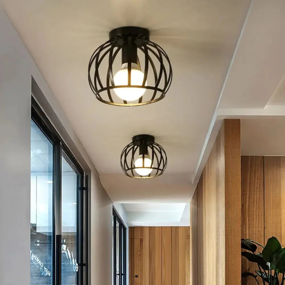 Taklampe | Vintage åpen burdesign