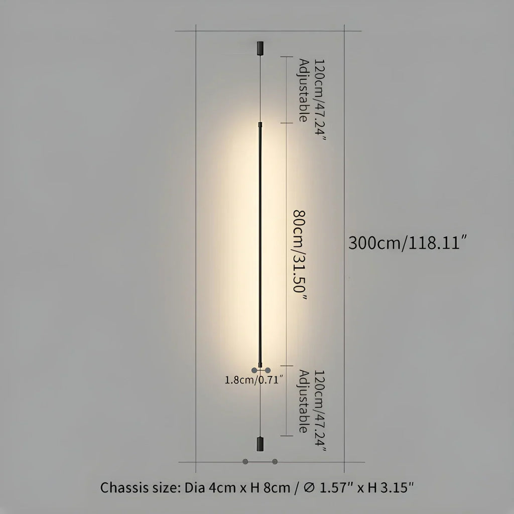 Moderne Langlinien-Deckenfluterlampe – Orntli