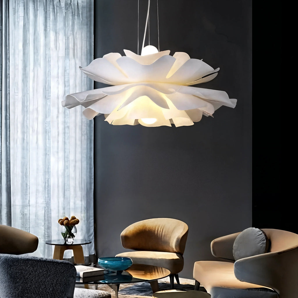 CelesteBloom Elegante moderne Deckenlampe mit blühenden Blütenblatt-Schirmen