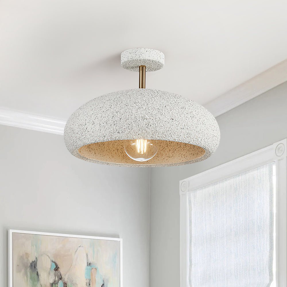 NovaLume Halo Taklampe med flekkete teksturfinish