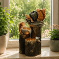 GARTENLUX Garden Figurine With Squirrel And Duck Motif