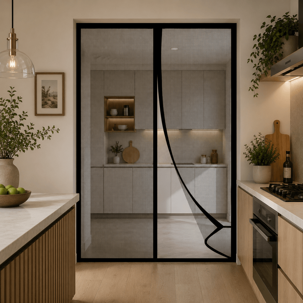Cortina Mosquitera NETZMORA para Puerta, Escudo de Aire Fresco para la Comodidad del Hogar