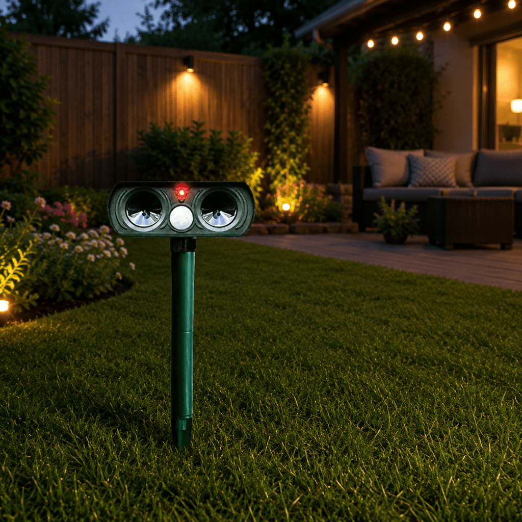 ECOPEL Solar Powered Animal Deterrent For Humane Garden Protection