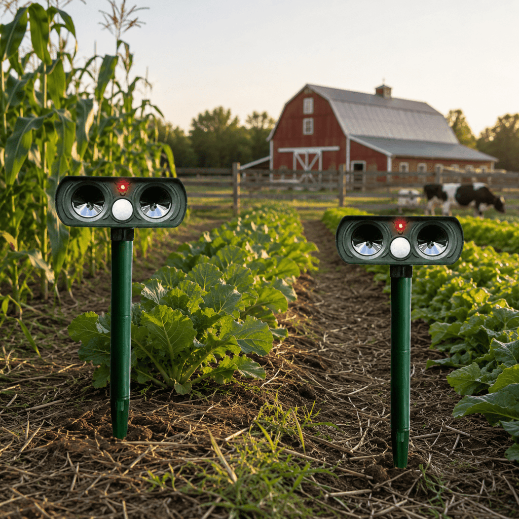 ECOPEL Solar Powered Animal Deterrent For Humane Garden Protection