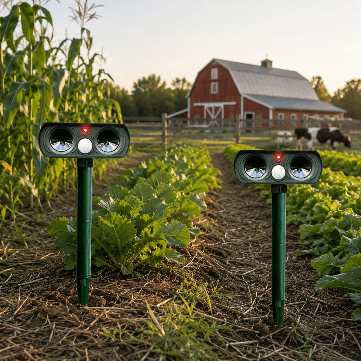 ECOPEL Solar Powered Animal Deterrent For Humane Garden Protection