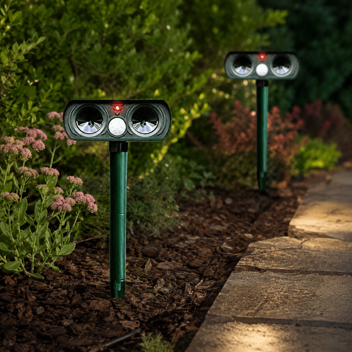 ECOPEL Solar Powered Animal Deterrent For Humane Garden Protection
