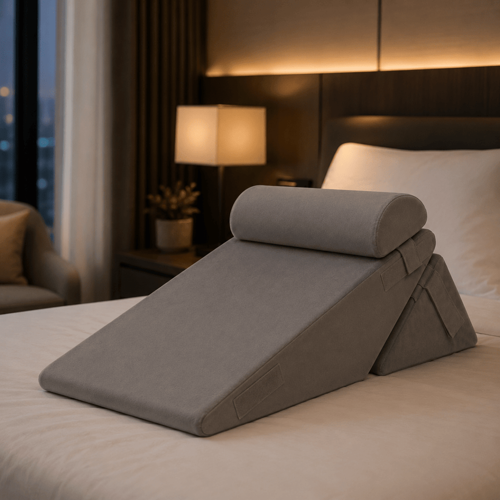 ELEVAREST Bed Pillow With Adjustable Wedge For Leg And Back Support