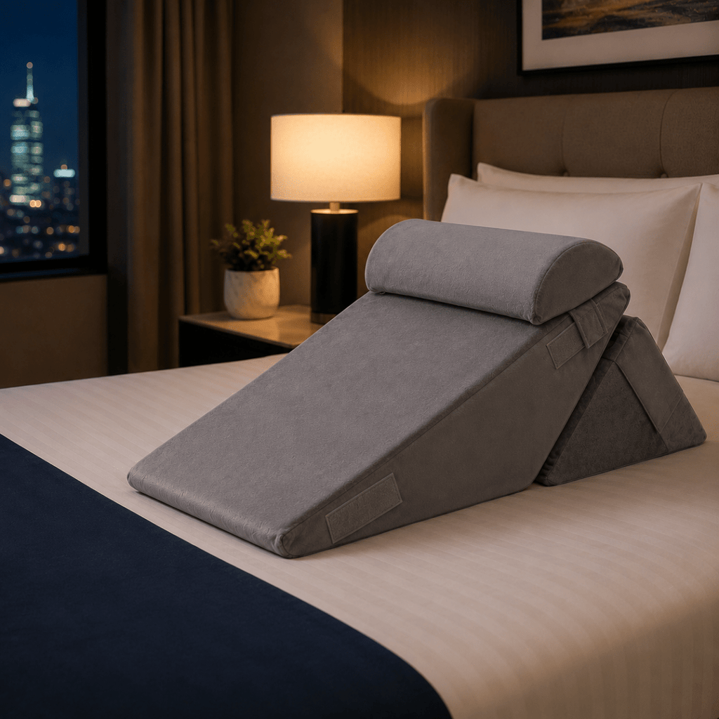 ELEVAREST Bed Pillow With Adjustable Wedge For Leg And Back Support
