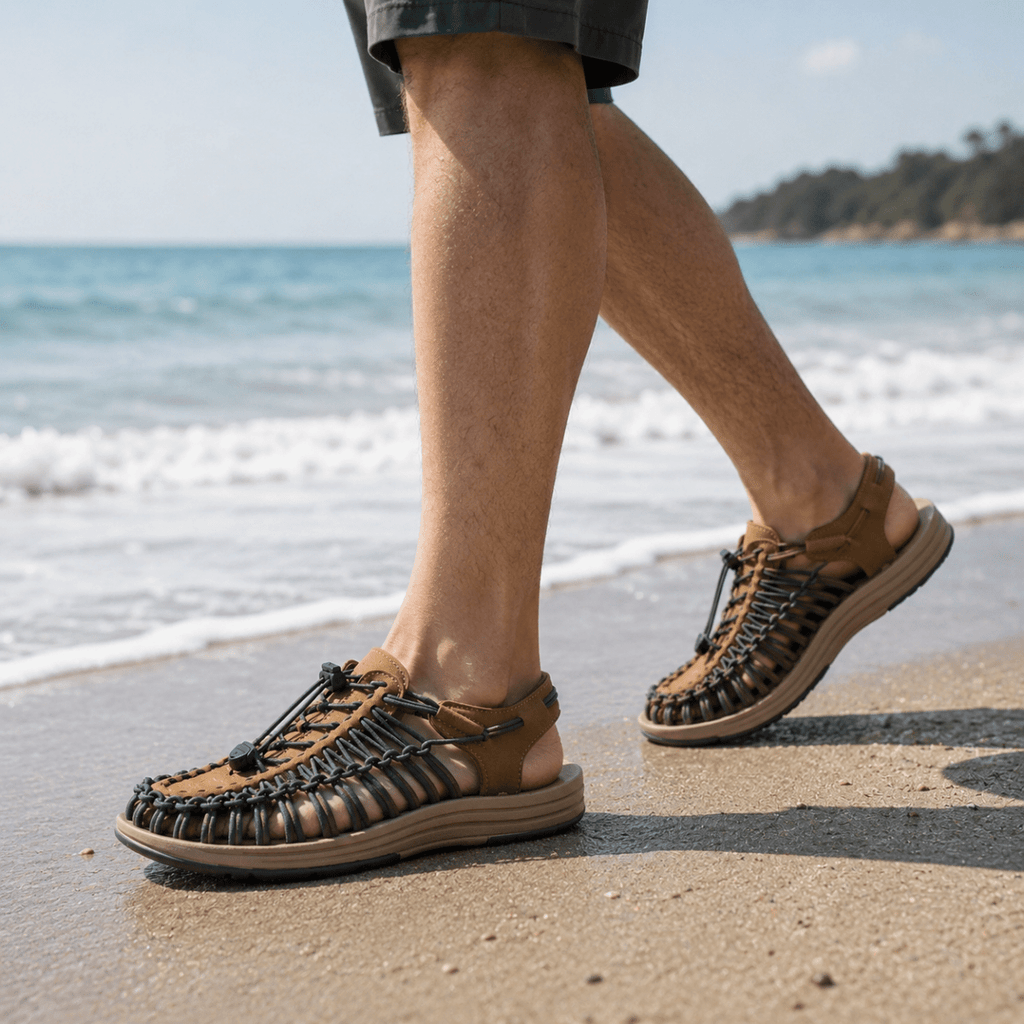 BREEZEFOOT Summer Sandals For Men Flexible Comfort