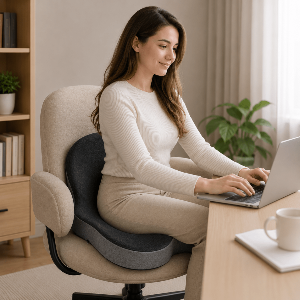 VITALDREAM Kissen mit Memory-Schaum für bessere Schlafpositionierung und Komfort