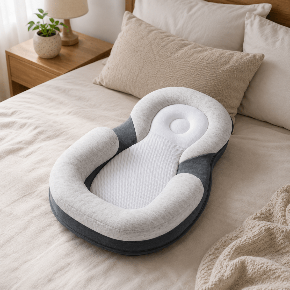 Almofada para Bebé LITTLEHAVEN para Sono Suave e Apoio Confortável
