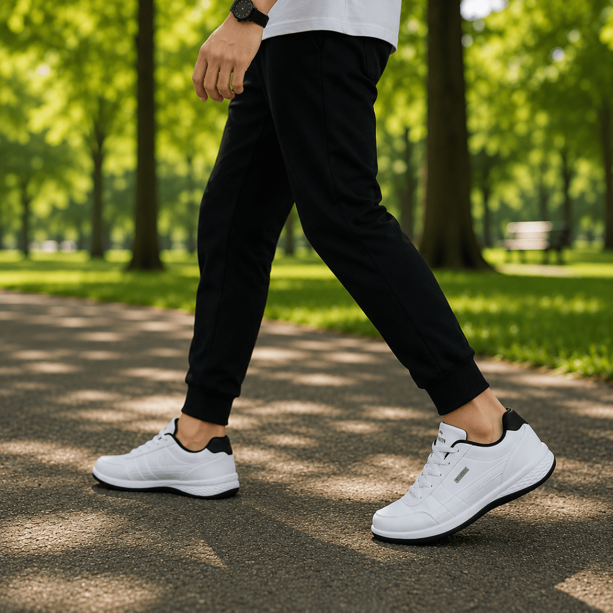Orthovance Erkekler İçin Mükemmel Konfor ve Destek Sunan Ortopedik Deri Spor Ayakkabılar