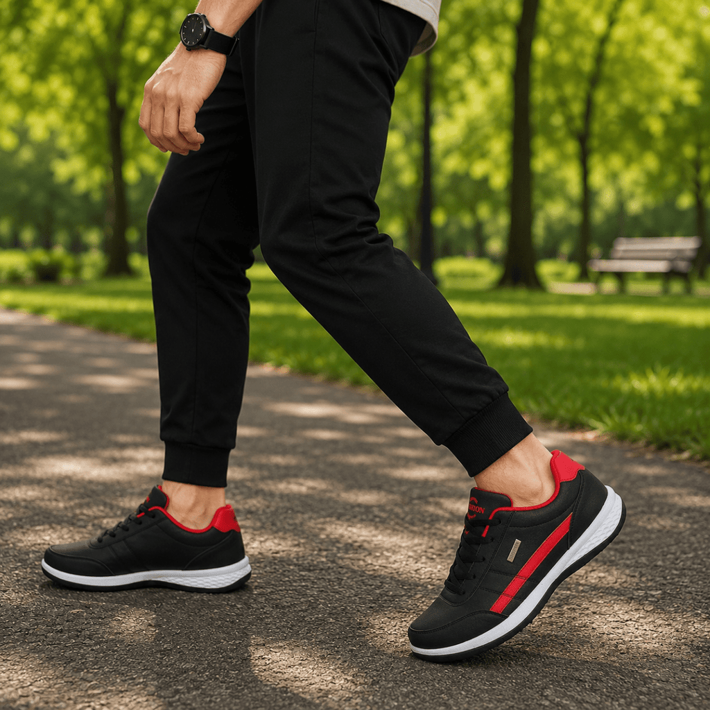 Orthovance Erkekler İçin Mükemmel Konfor ve Destek Sunan Ortopedik Deri Spor Ayakkabılar