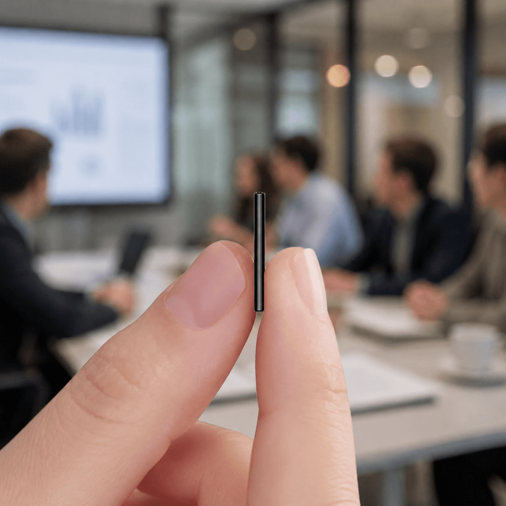 Enregistreur vocal portable MEMOVOICE avec activation et grande capacité de stockage