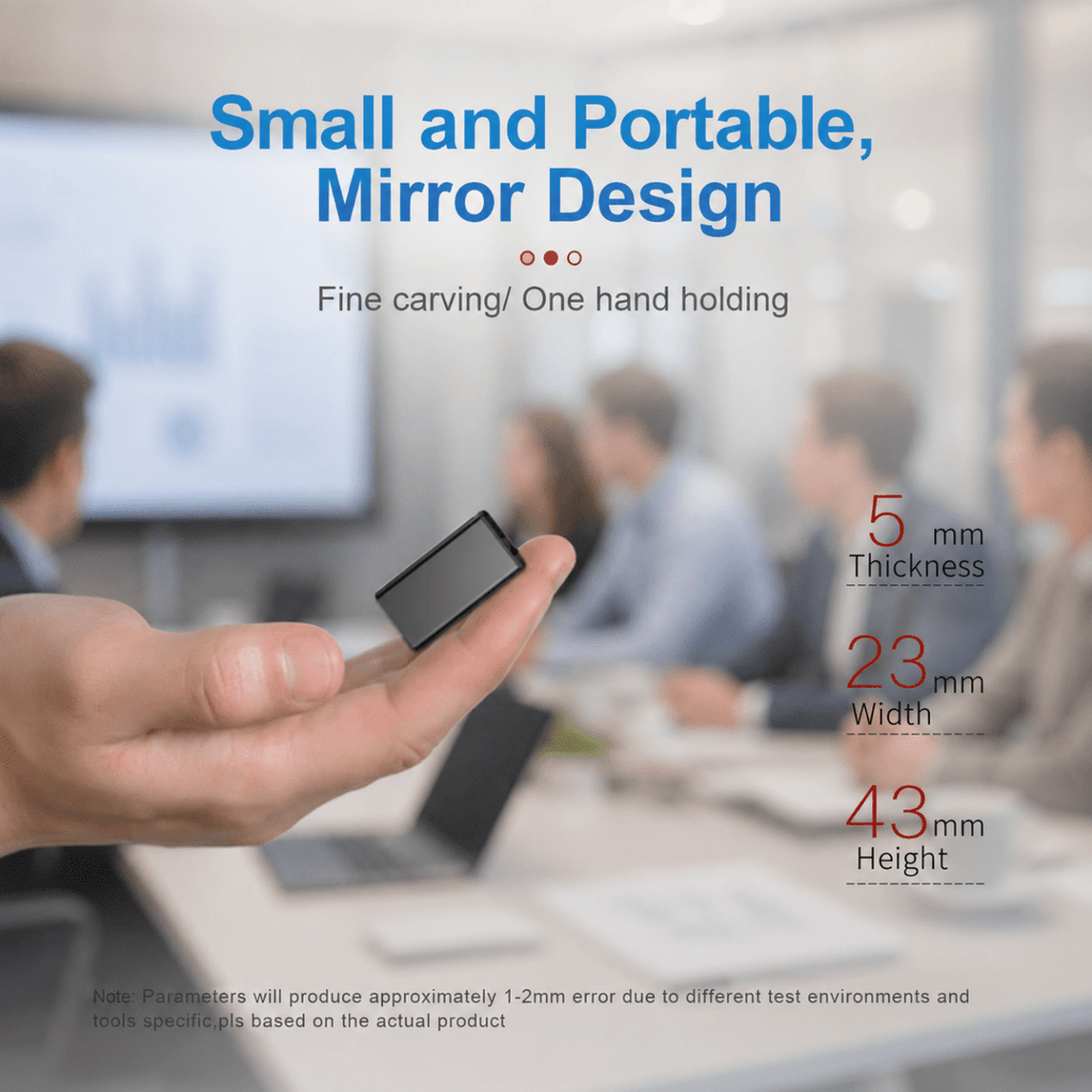 Enregistreur vocal portable MEMOVOICE avec activation et grande capacité de stockage