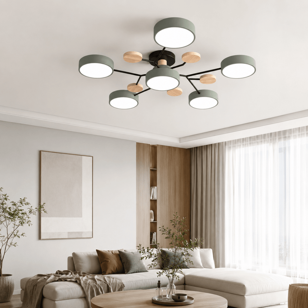 CEILUX Rund LED-loftlampe i minimalistisk moderne stil