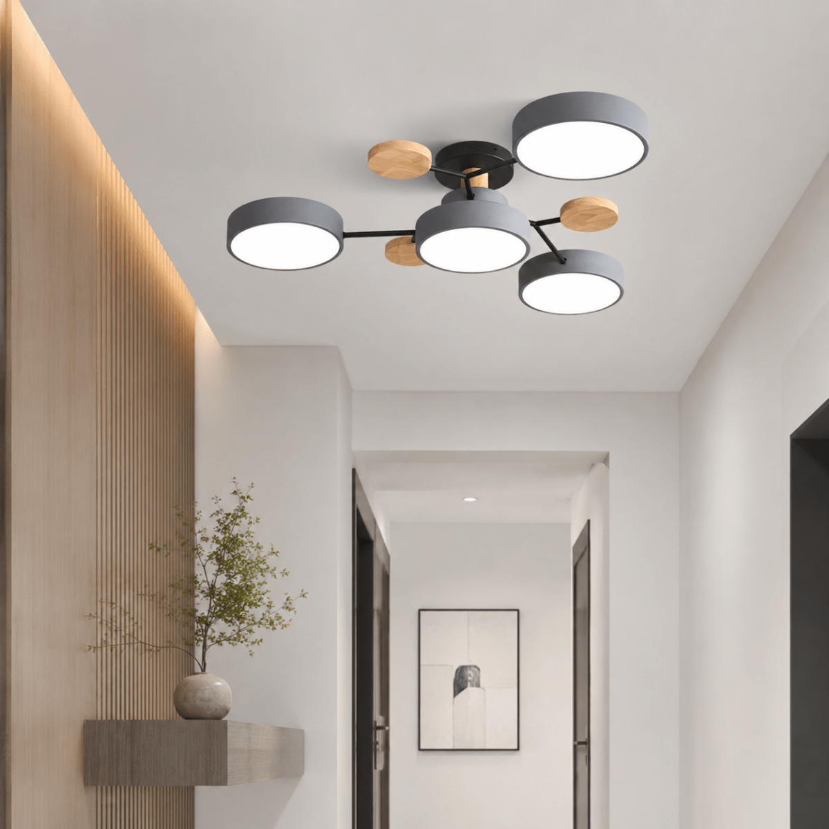 CEILUX Rund LED-loftlampe i minimalistisk moderne stil