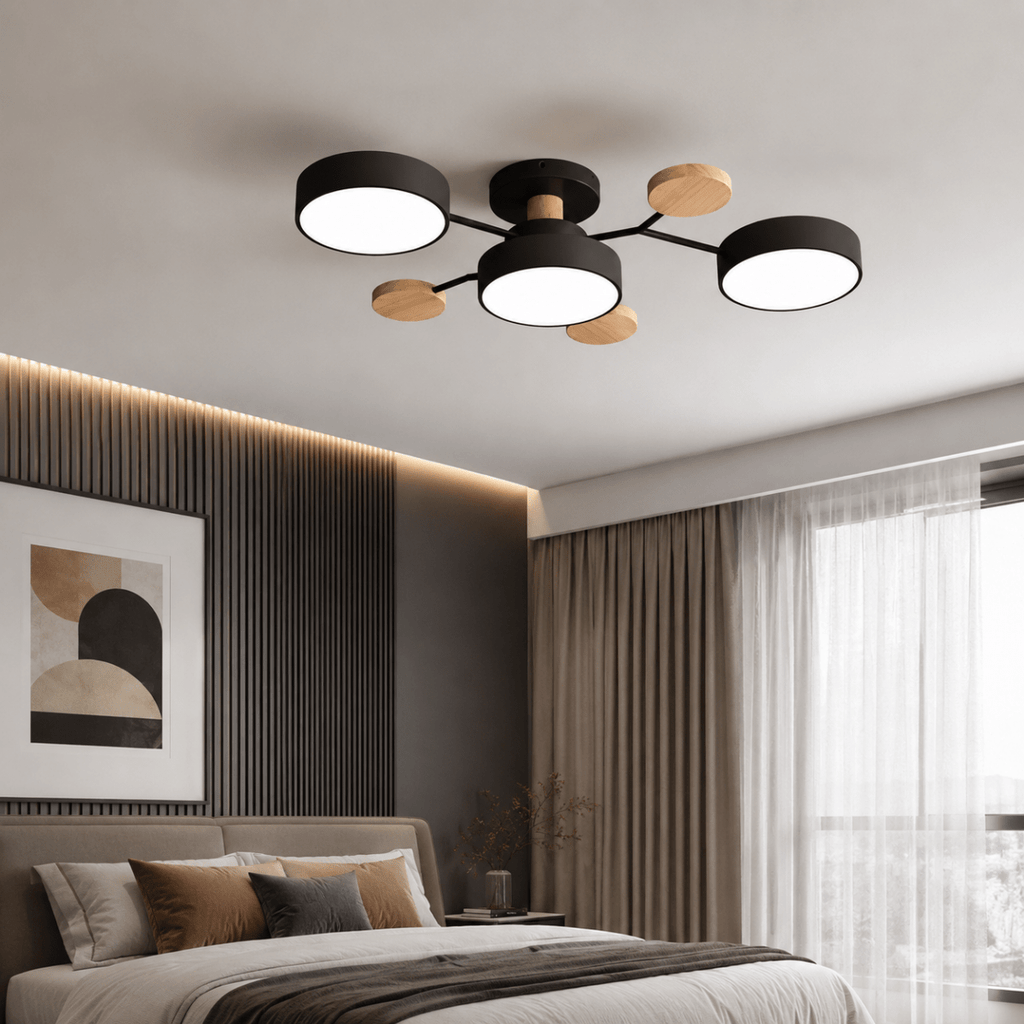 CEILUX Rund LED-loftlampe i minimalistisk moderne stil