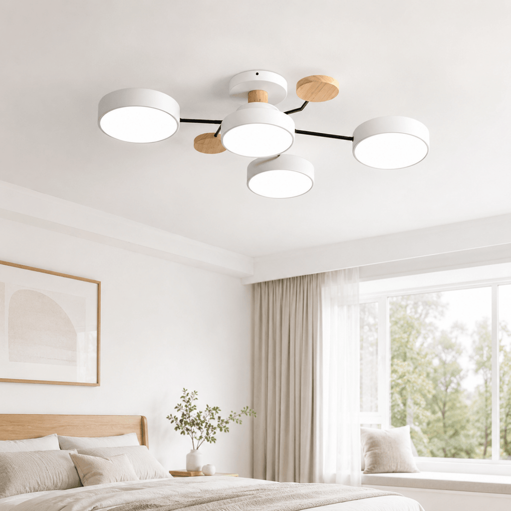 CEILUX Rund LED-loftlampe i minimalistisk moderne stil