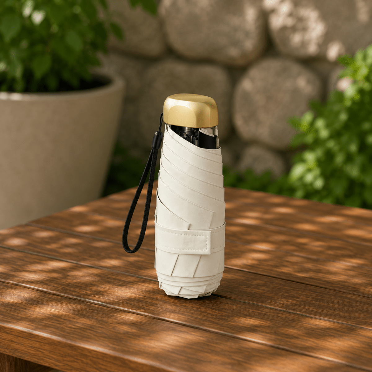 MICROSHADE ultralekka mini parasolka do ochrony przed słońcem i deszczem