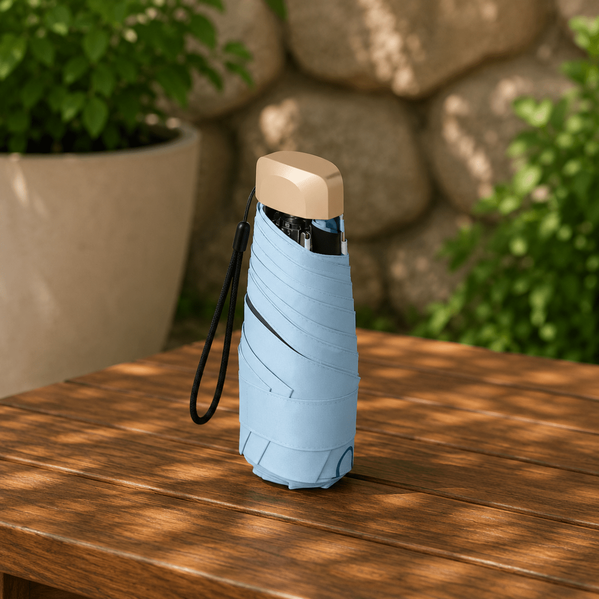 MICROSHADE ultralekka mini parasolka do ochrony przed słońcem i deszczem