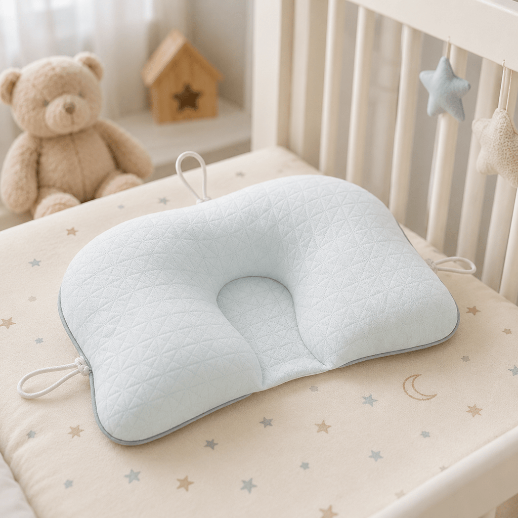 Lullabo Baby Pillow With Ergonomic Support For Gentle Positioning