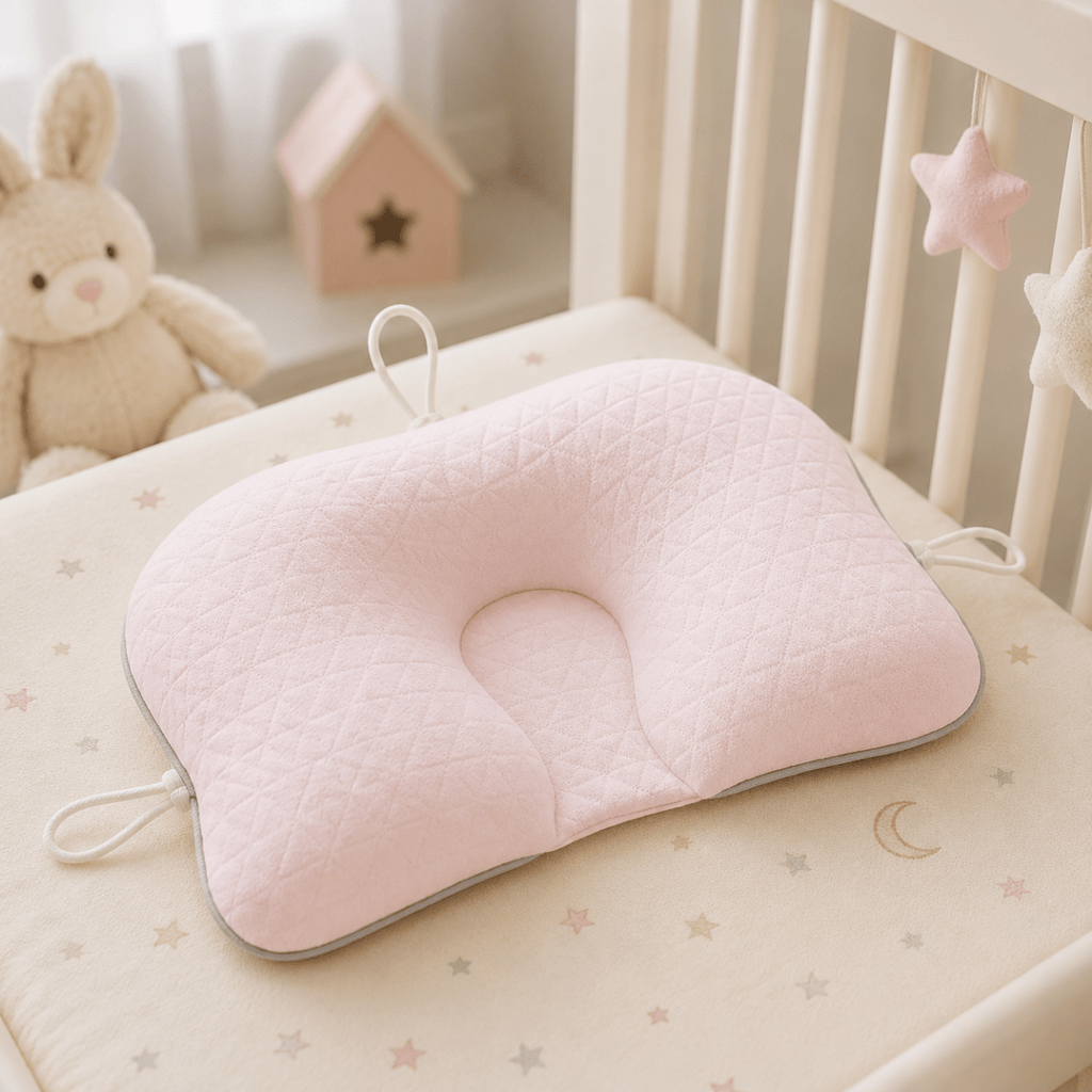 Lullabo Baby Pillow With Ergonomic Support For Gentle Positioning