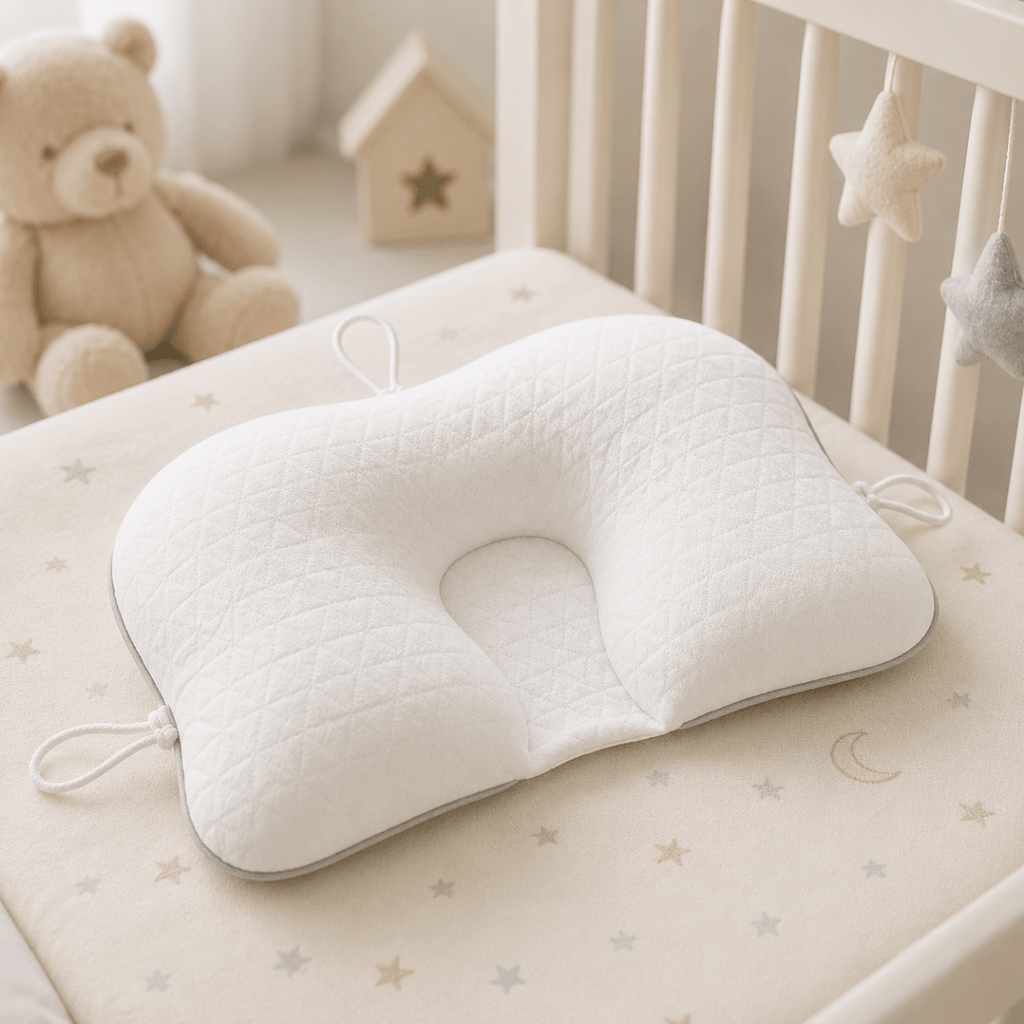 Lullabo Baby Pillow With Ergonomic Support For Gentle Positioning
