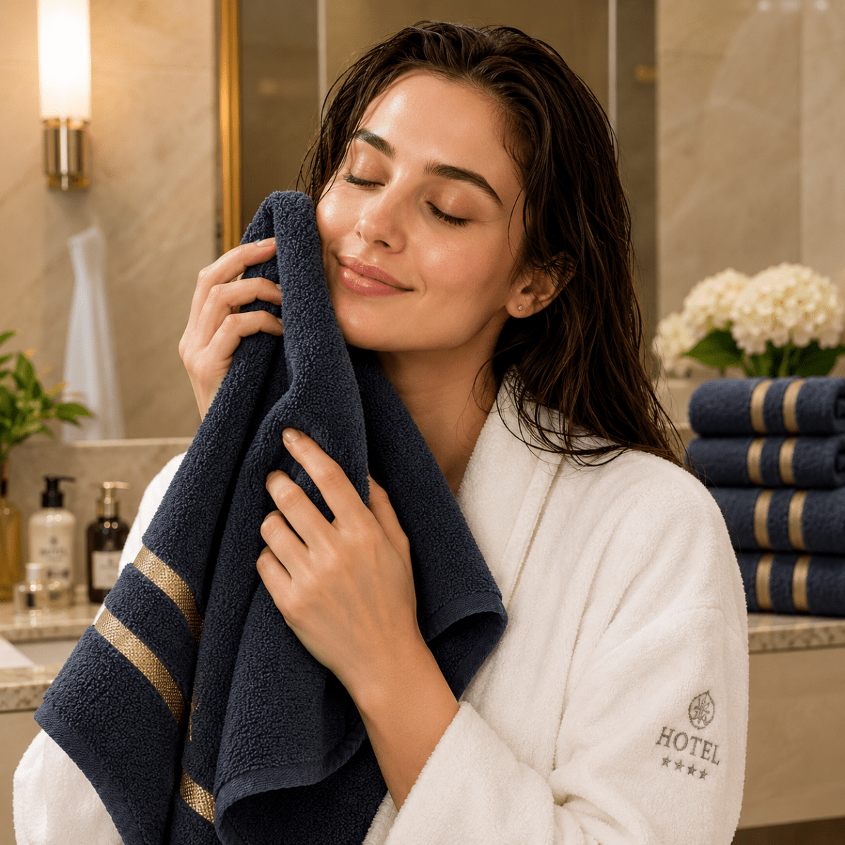 OPULENZA Luxury Bath Towel For Everyday Drying And Relaxation
