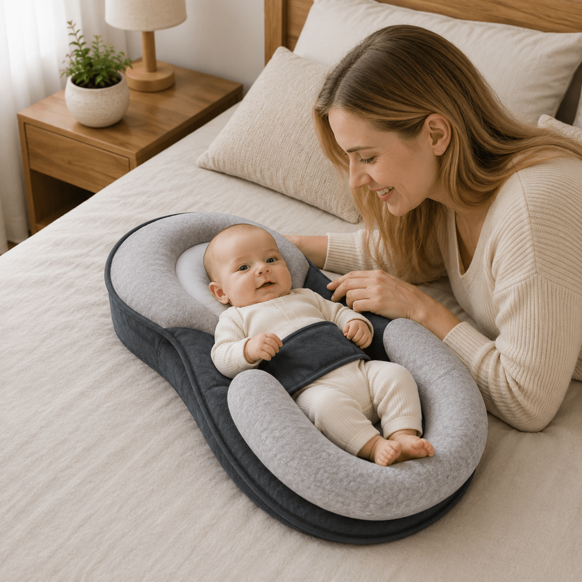 Almofada para Bebé LITTLEHAVEN para Sono Suave e Apoio Confortável