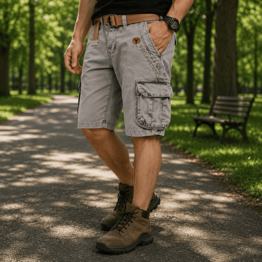 URBANLOAD Men's Cargo Shorts With Generous Storage And Comfort